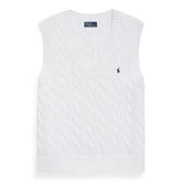 Cable Knit Sleeveless Jumper