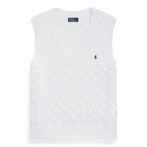 Cable Knit Sleeveless Jumper