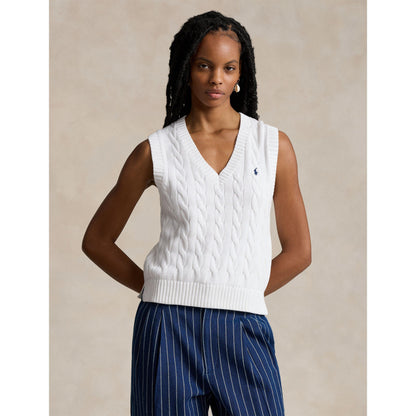 Cable Knit Sleeveless Jumper