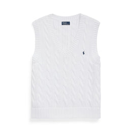Cable Knit Sleeveless Jumper
