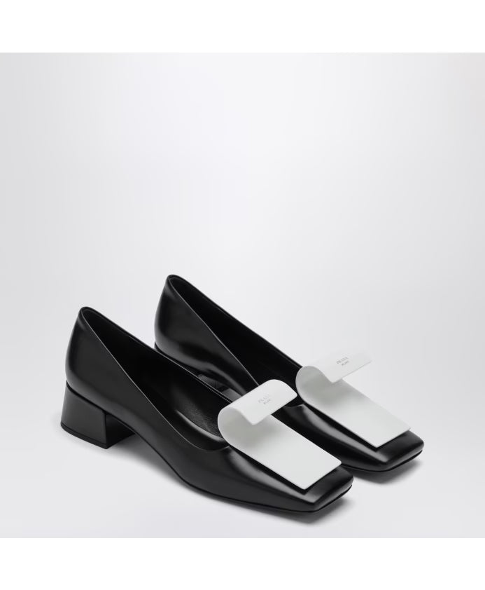 Prada Black Heeled Decollete Shoes