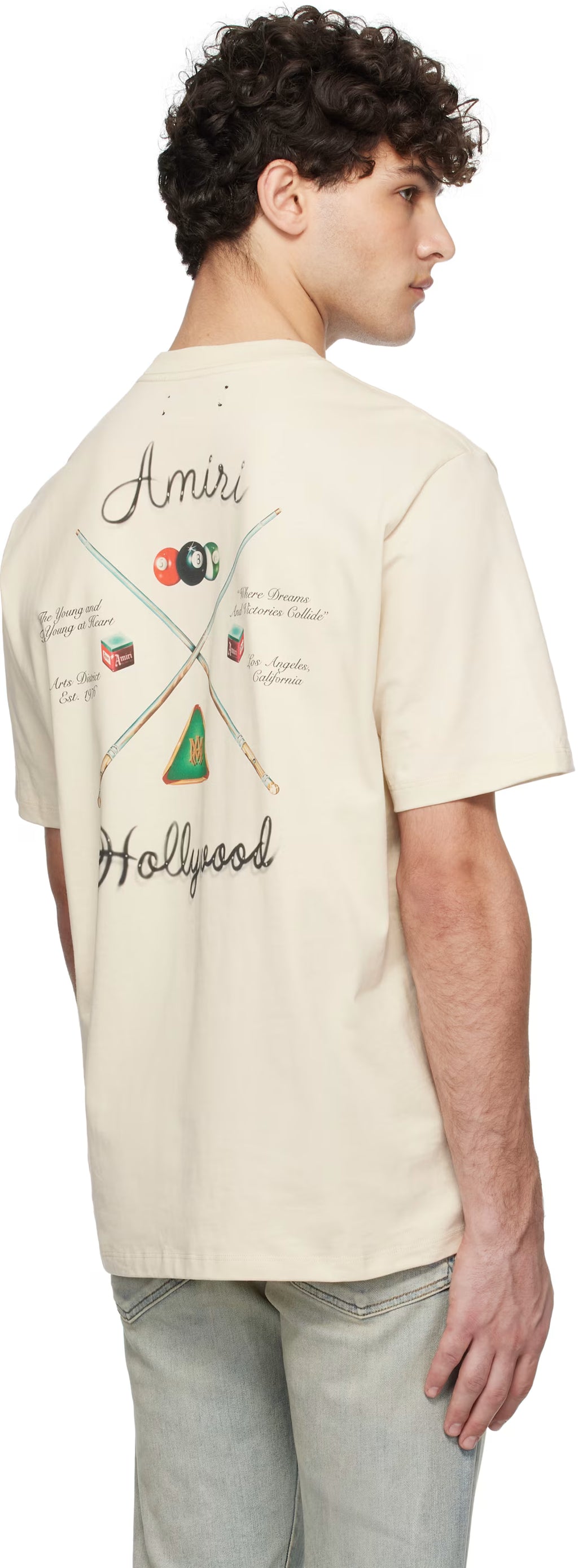 Beige Pool Cue T-shirt