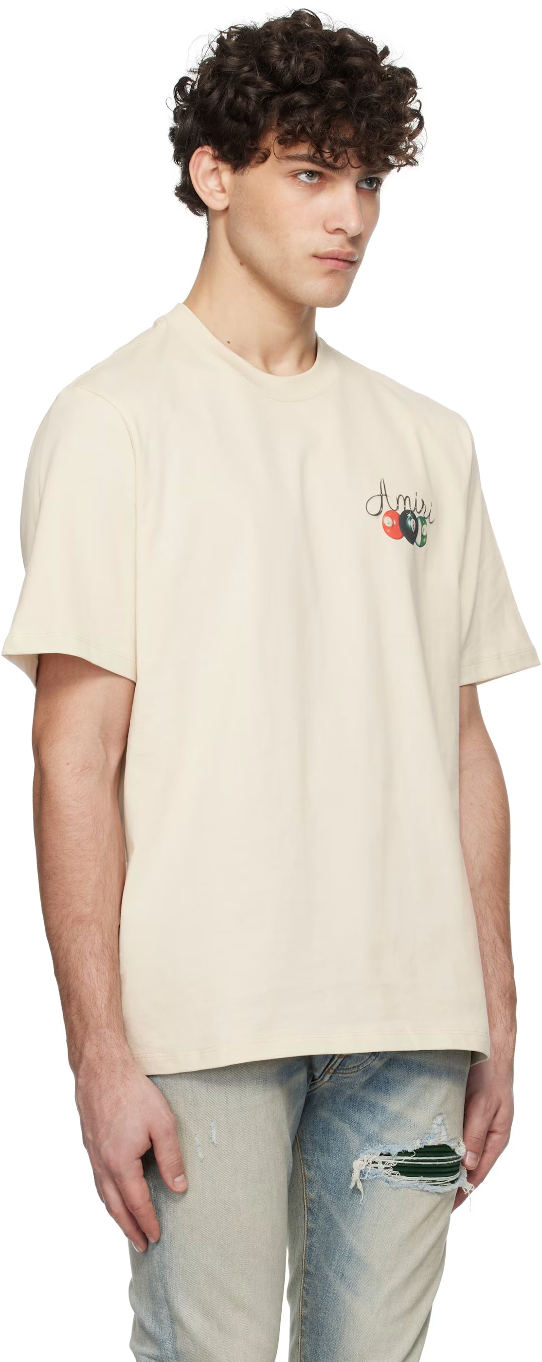 Beige Pool Cue T-shirt