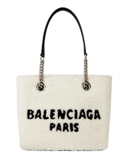 Shearling Duty-Free Tote Bag