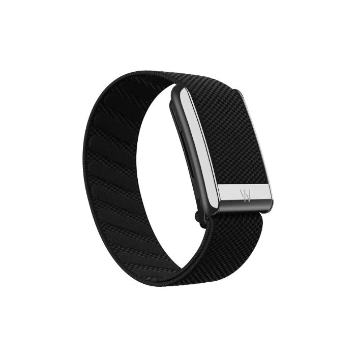 Whoop 5.0 Superknit Luxe Obsidian with Titanium Band (12 Month Peak Subscription Included)