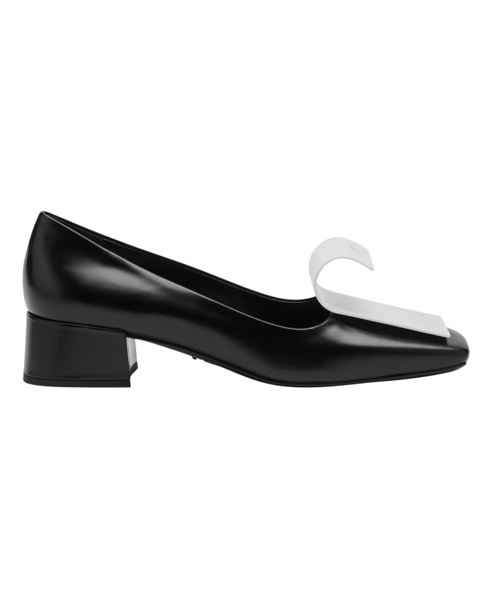 Prada Black Heeled Decollete Shoes
