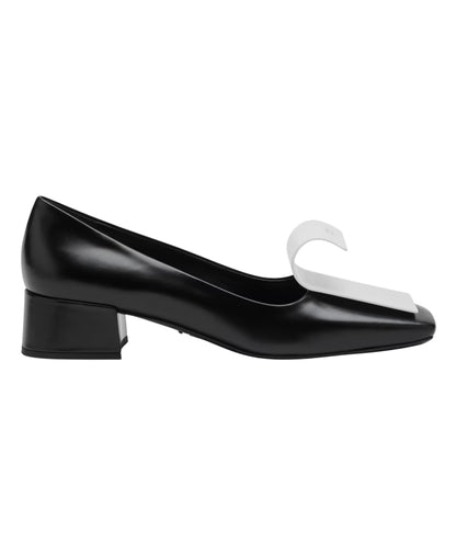 Prada Black Heeled Decollete Shoes