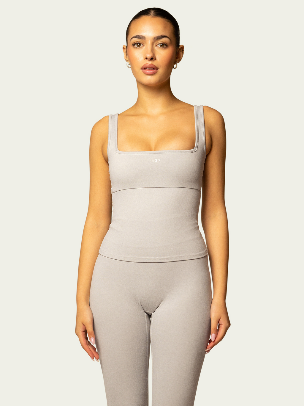The Square Tank / Heather-Grey
