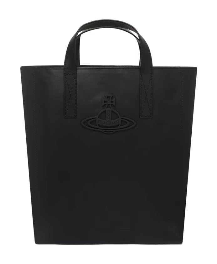 Black Medium Tote Bag with Logo