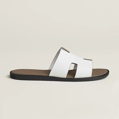 Izmir sandal in Blanc / Étoupe