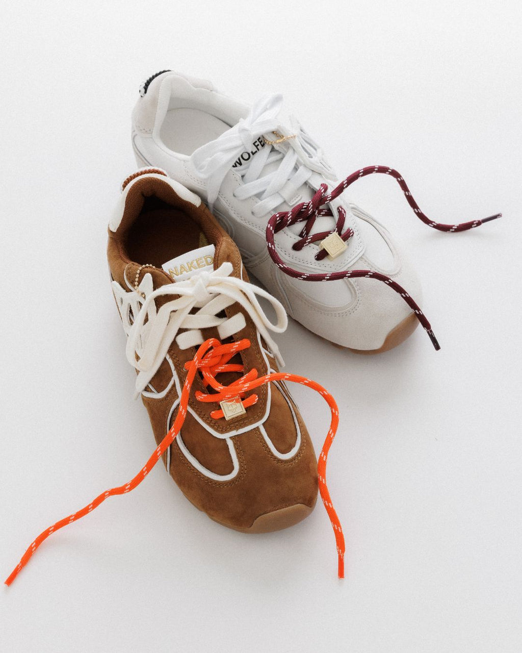 Adored Tan/White Suede