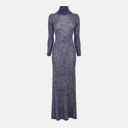 Sequin Knit Maxi Dress