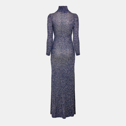 Sequin Knit Maxi Dress