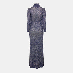 Sequin Knit Maxi Dress
