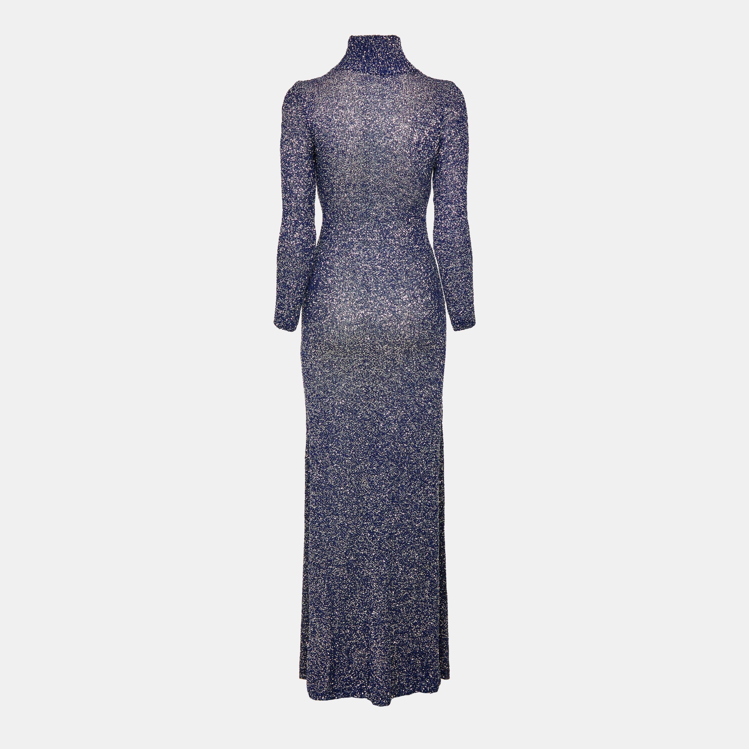 Sequin Knit Maxi Dress