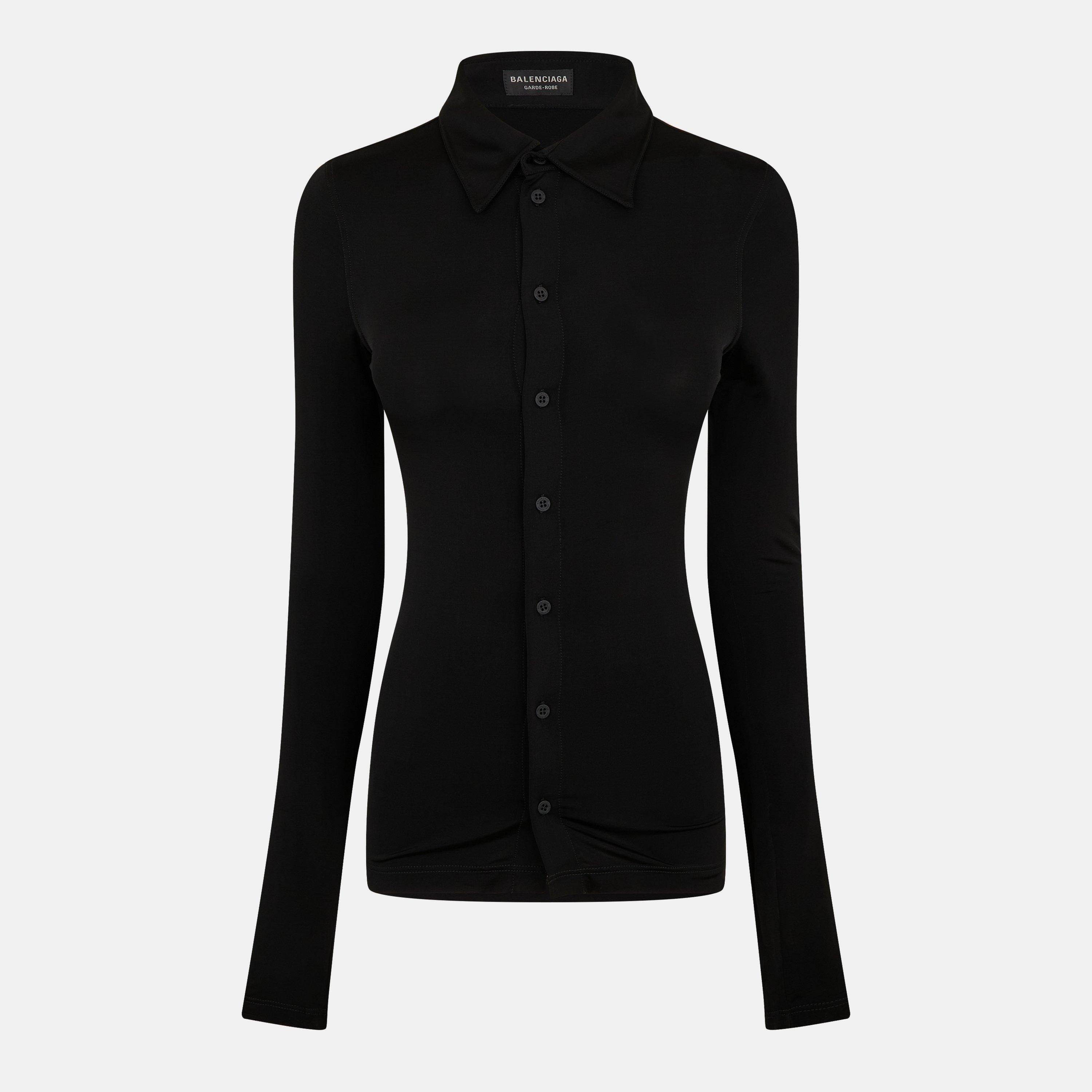 Women's Long-Sleeve Plain Shirt