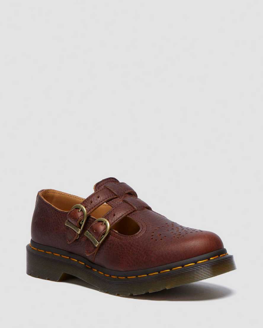 8065 Ambassador Mary Jane Shoes — Cashew