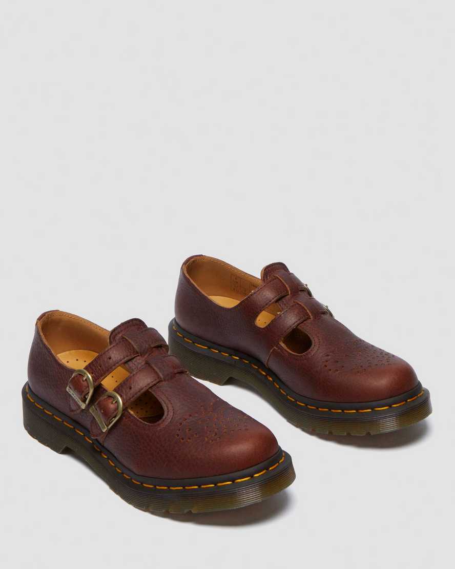 8065 Ambassador Mary Jane Shoes — Cashew