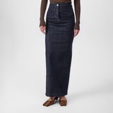 Denim Crayon Maxi Skirt
