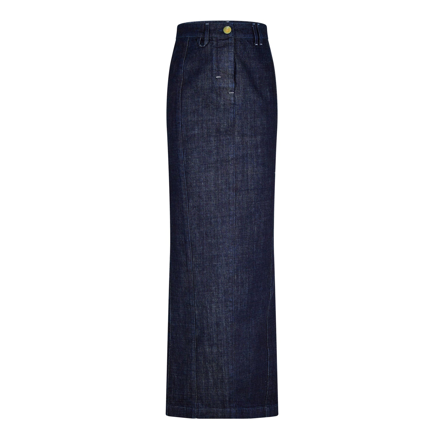 Denim Crayon Maxi Skirt