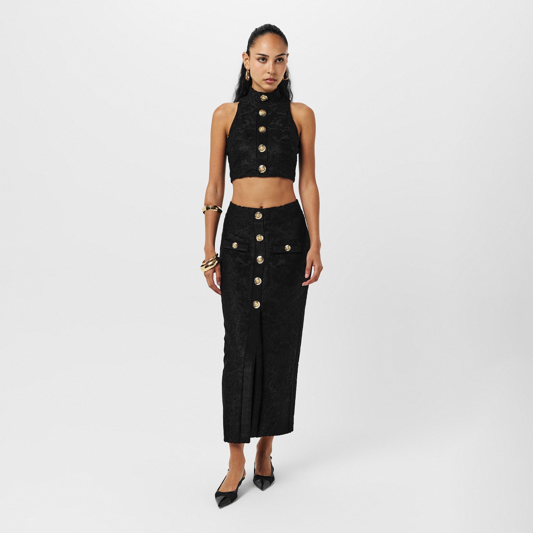 Balmain Crop Top Ld54