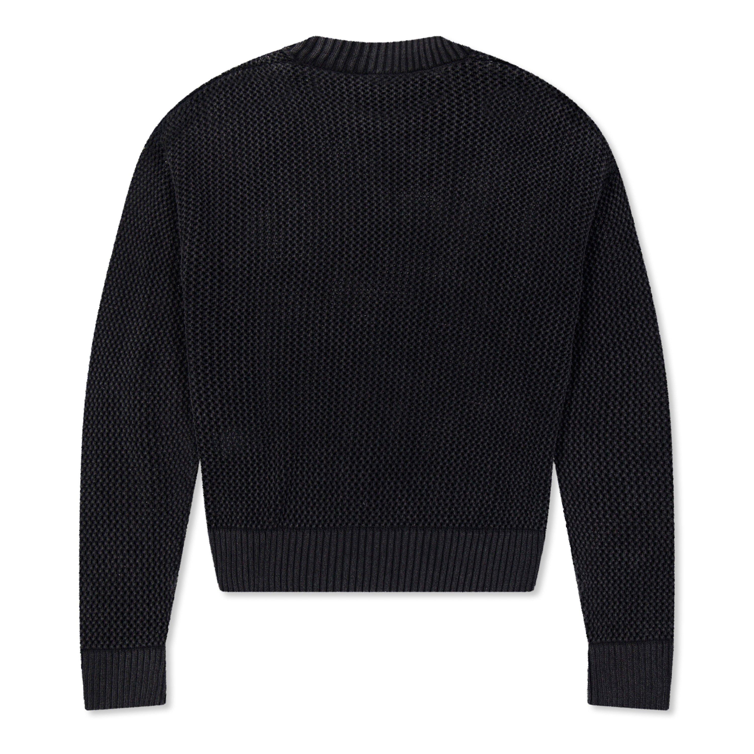 Open Gauge Knitted Lightweight Crew Neck Jumper