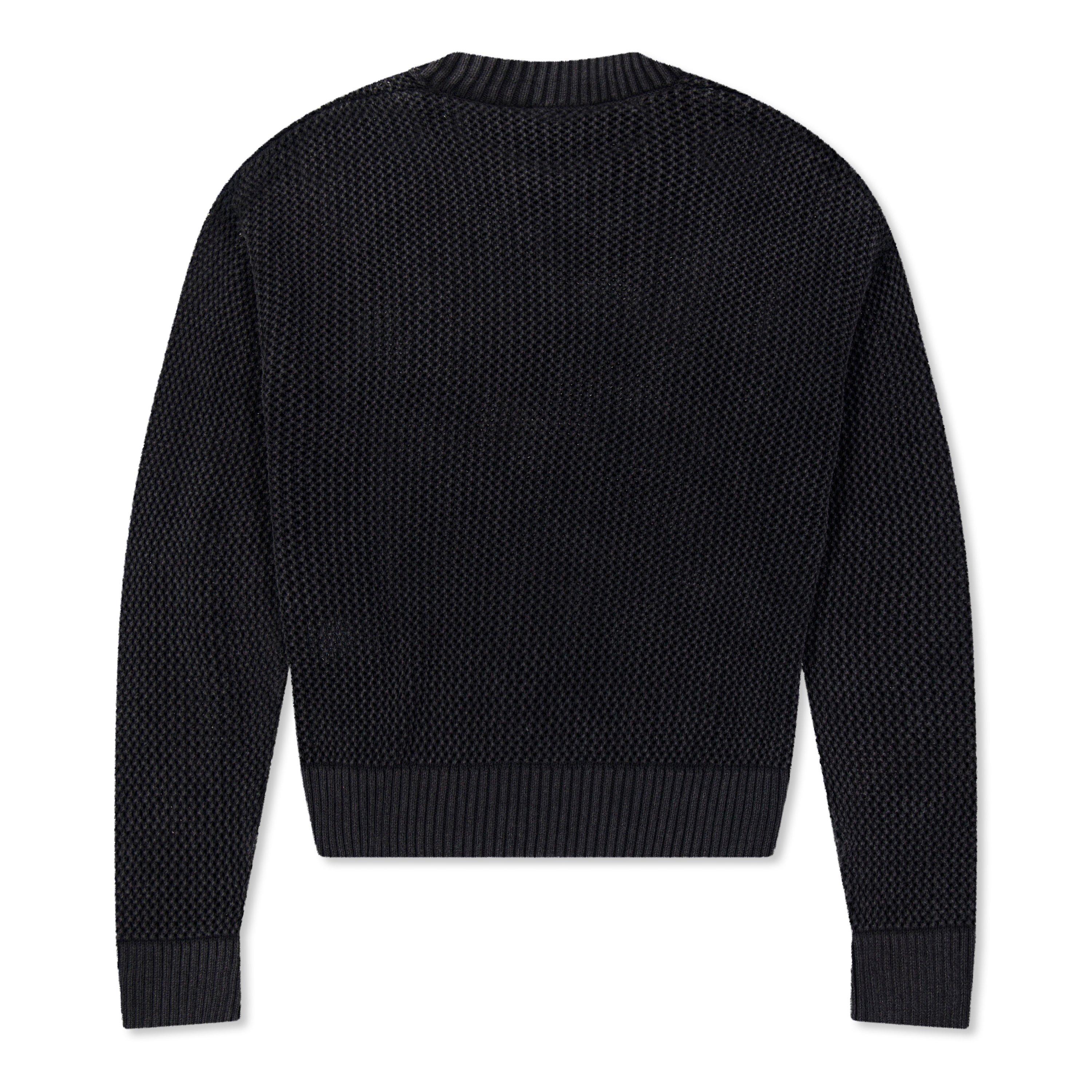 Open Gauge Knitted Lightweight Crew Neck Jumper