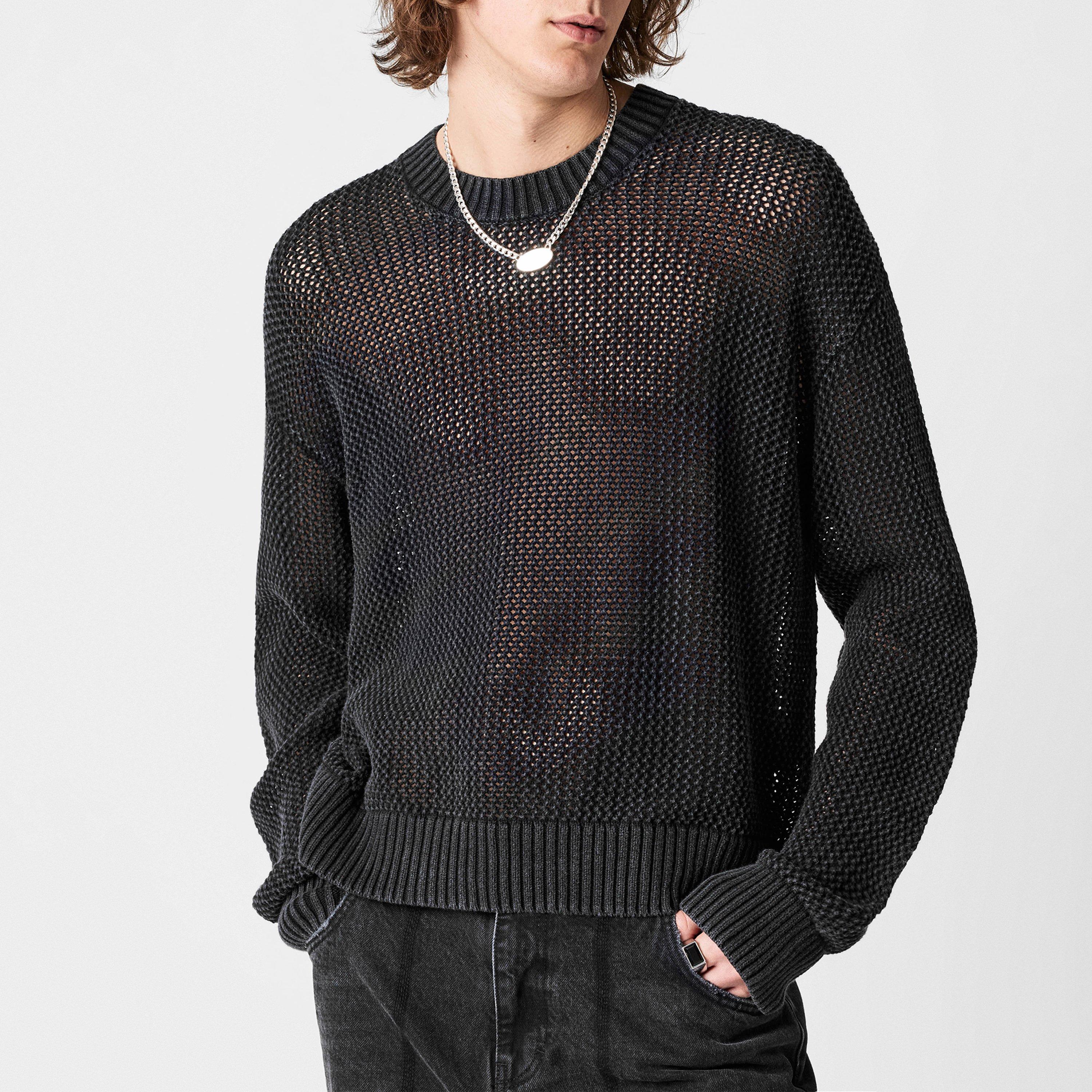 Men's Open Gauge Knit Jumper