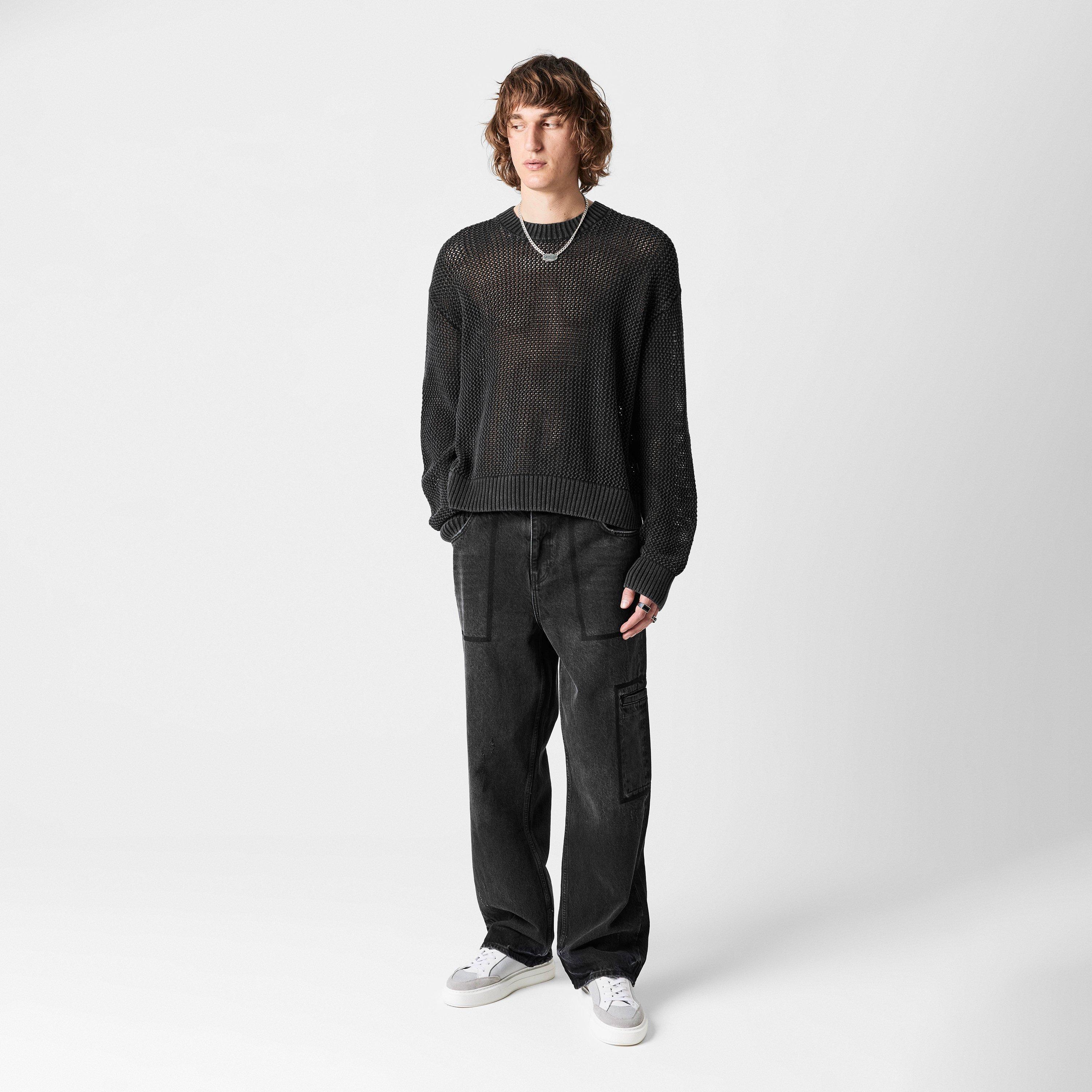 Men's Open Gauge Knit Jumper