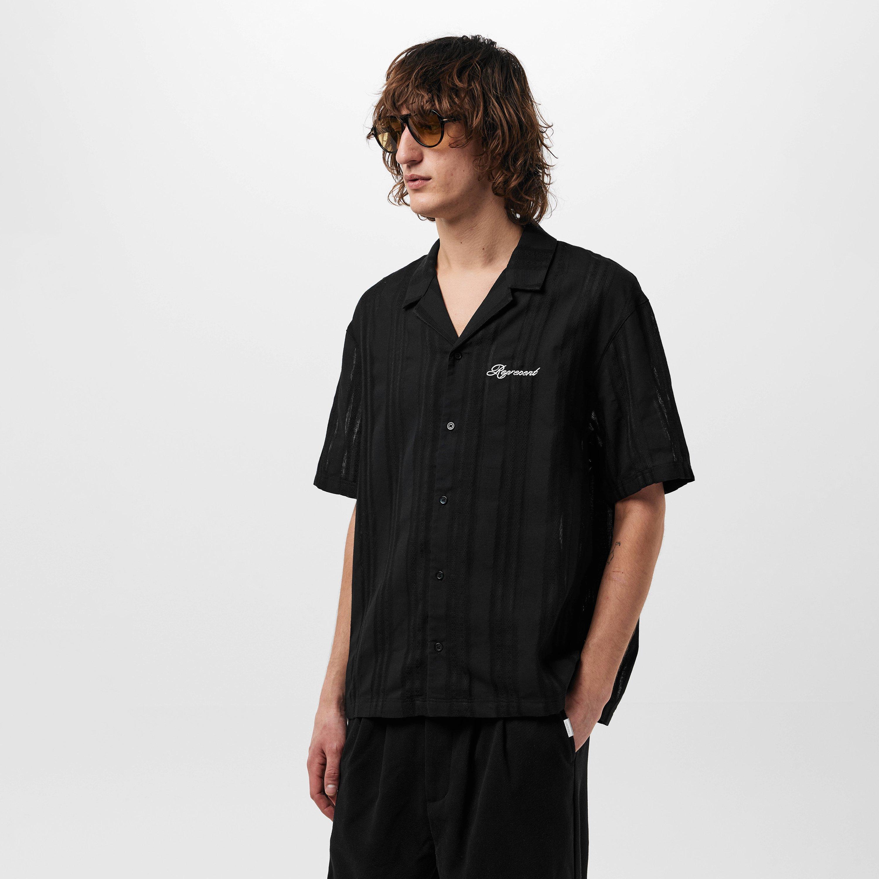 Men's Rep Embroidered Bowling Shirt, Design Shirt