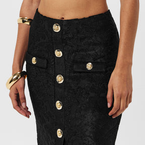 Balmain Midi Skirt Ld54