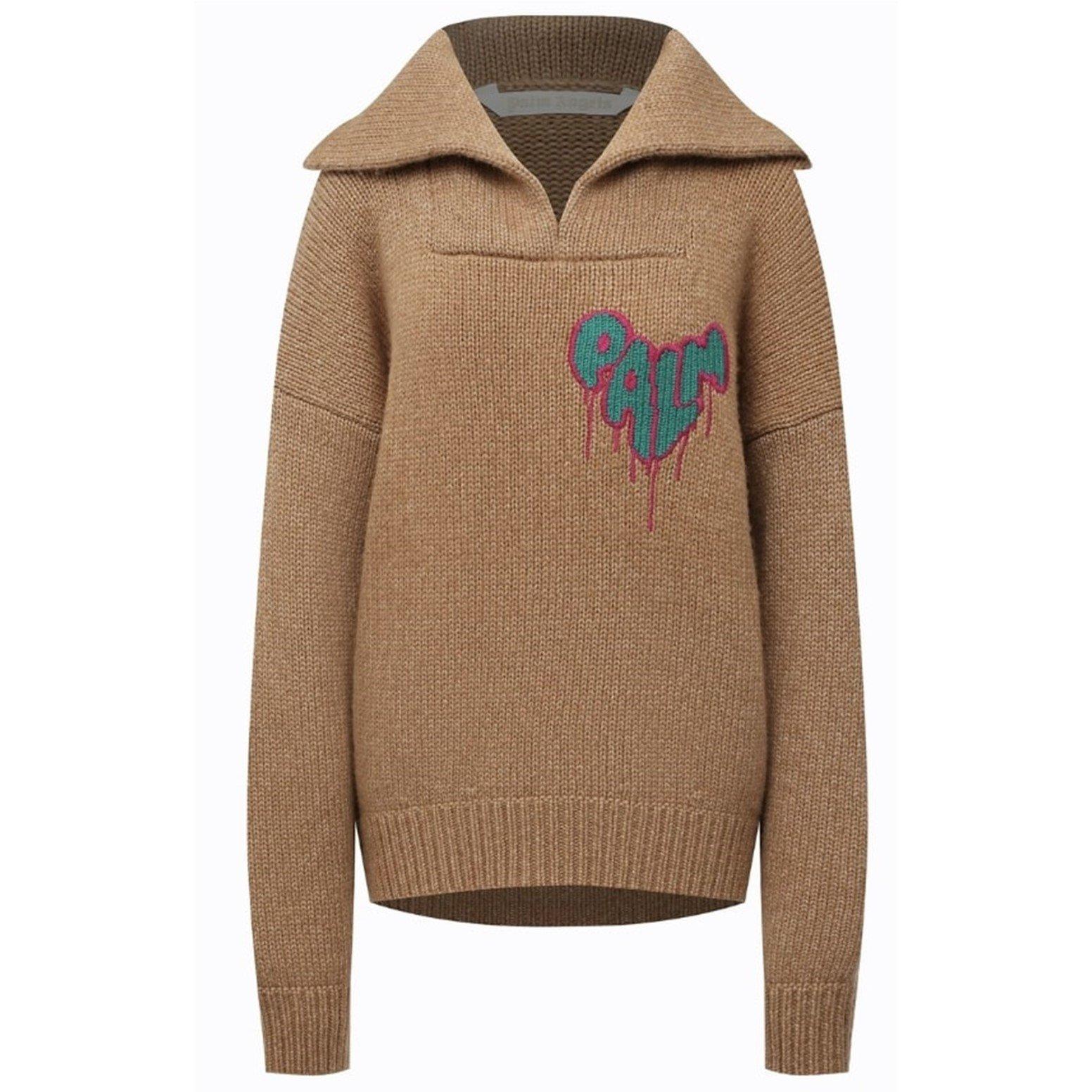 Heart Tnck Knitted Hoodie