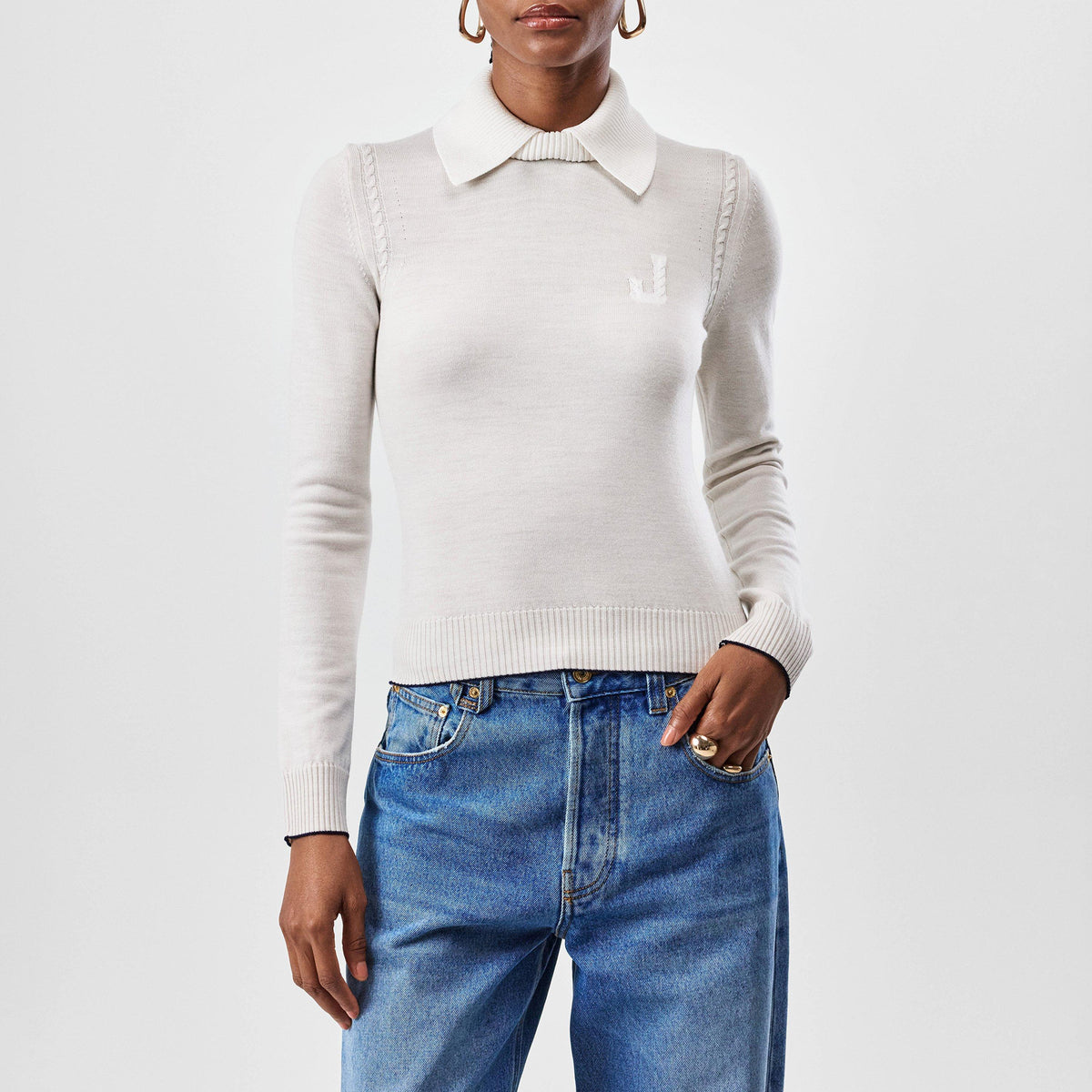 J Logo Knit Polo