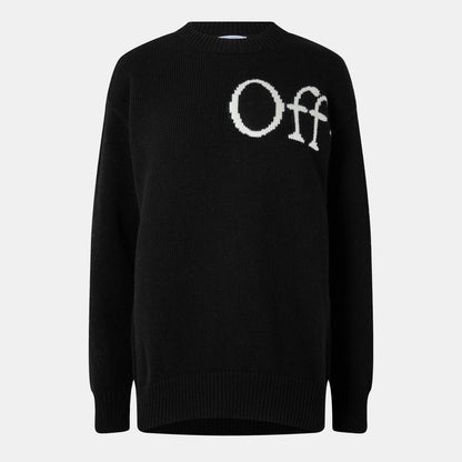 Logo Relaxed Fit Crew Neck Jumper