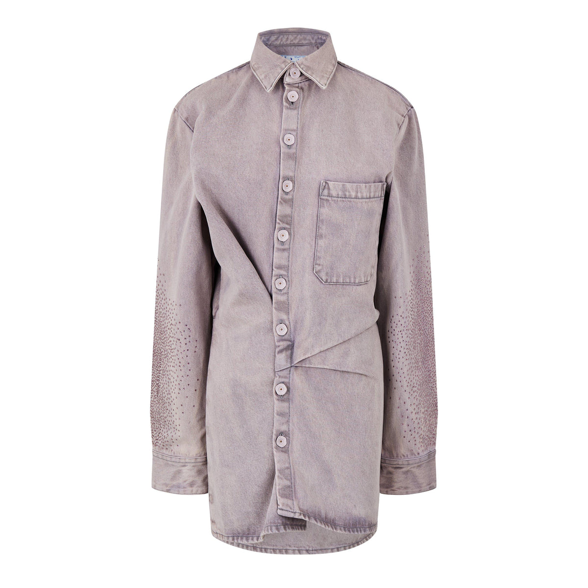 Monogram Mini Shirt Dress