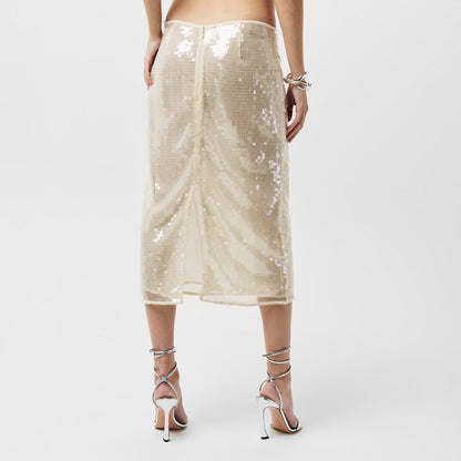 Sequinned Midi Skirt