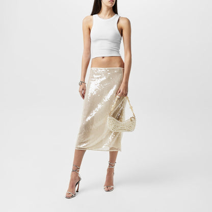 Sequinned Midi Skirt