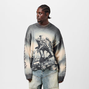 Men's Trooper Knit Sweater, Co-branded Fashion Statement