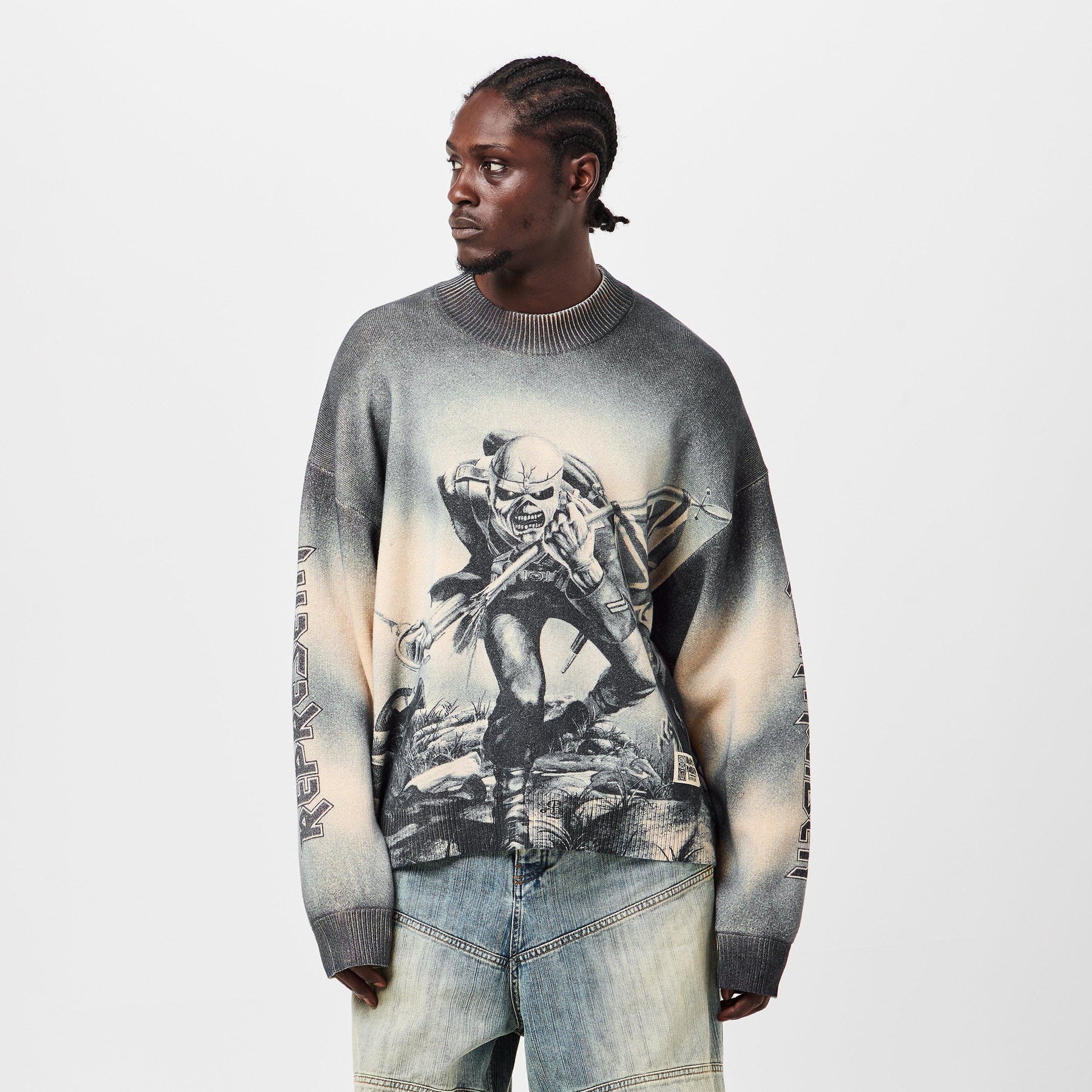 x Iron Maiden Trooper Knit Sweater