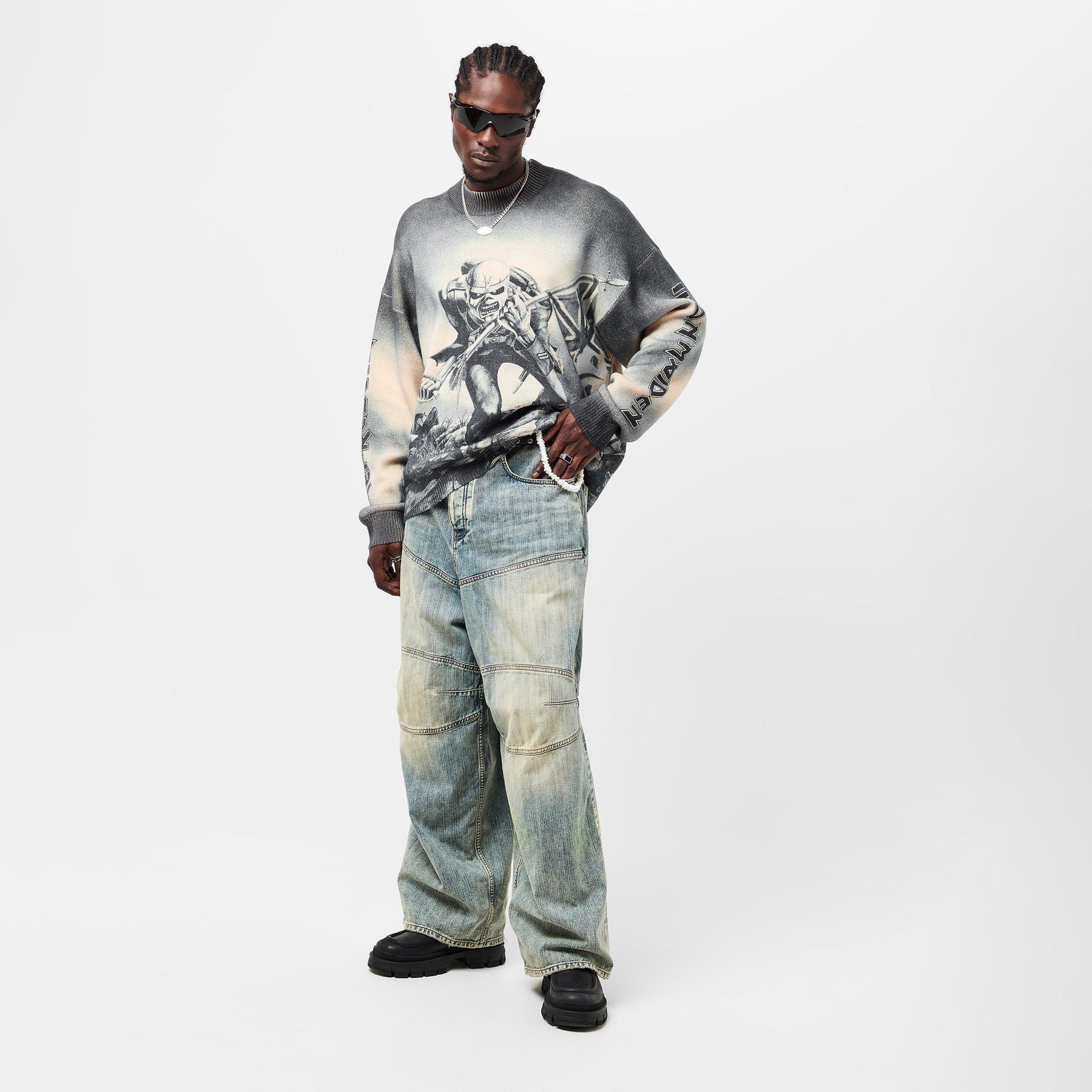 Men's Trooper Knit Sweater, Co-branded Fashion Statement