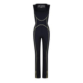 Contrast Stitch Jumpsuit