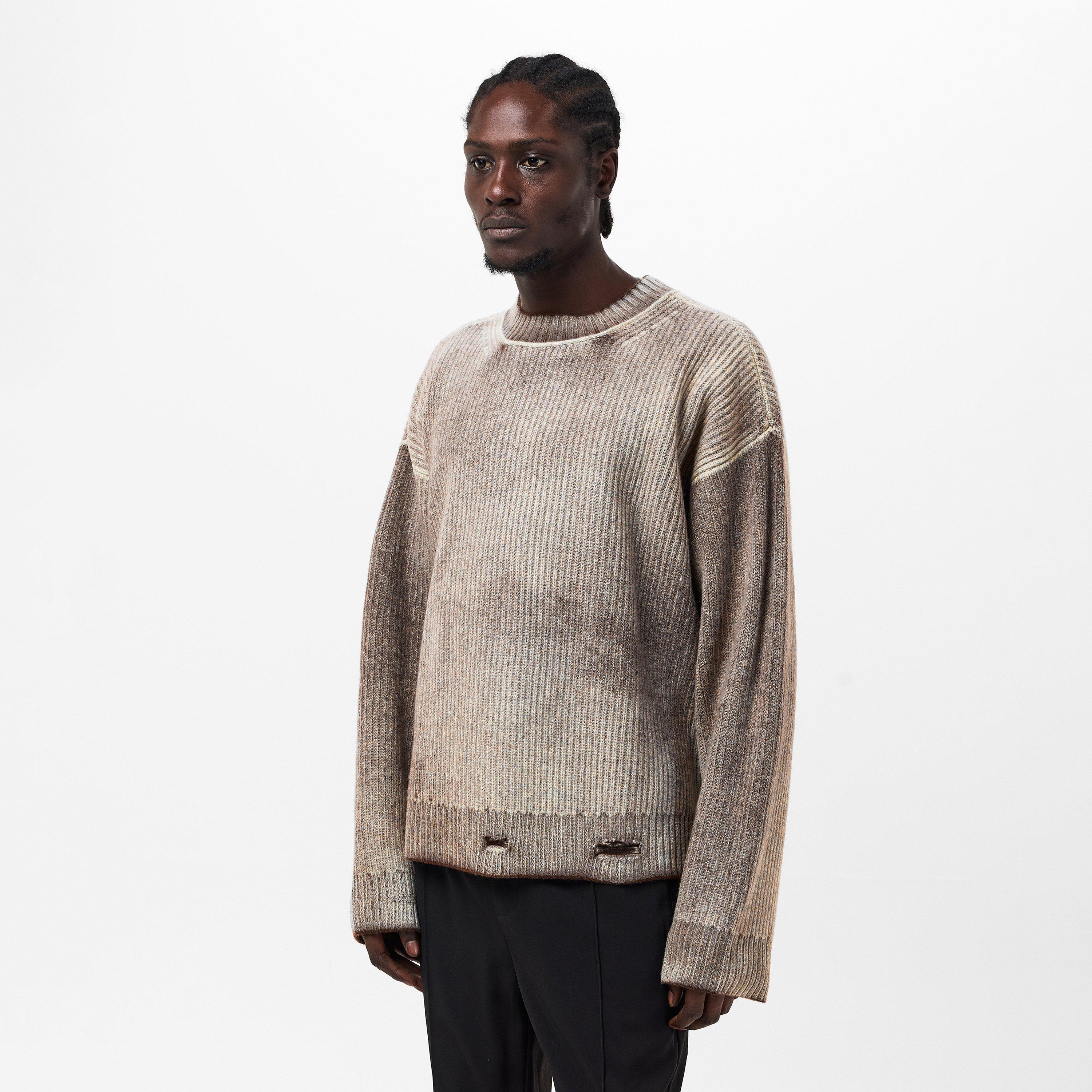Reversible Knitted Crew Neck Jumper