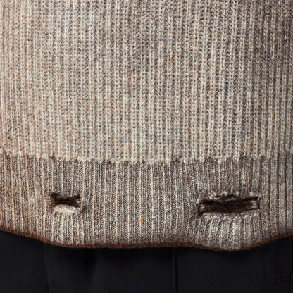 Reversible Knitted Crew Neck Jumper