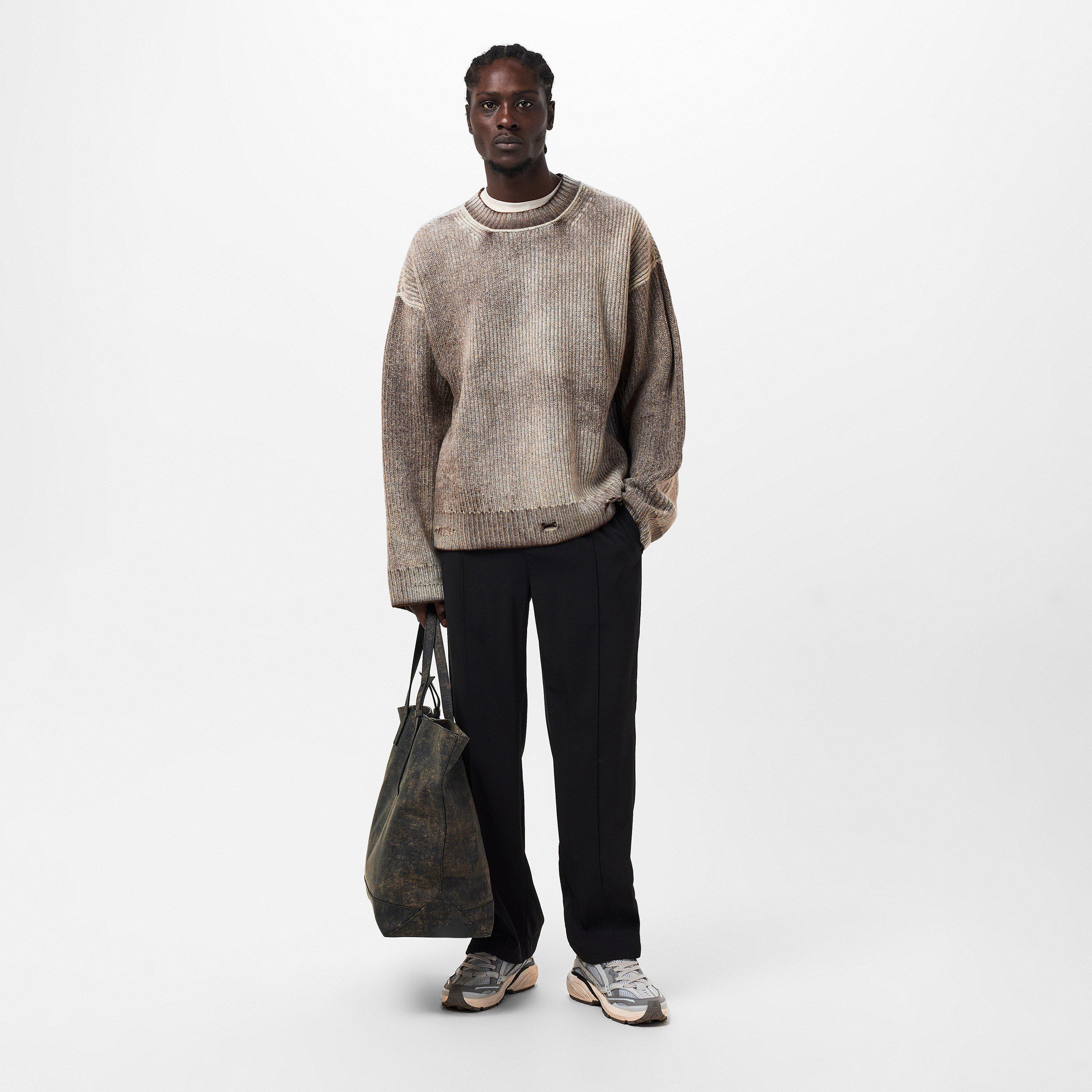 Reversible Knitted Crew Neck Jumper