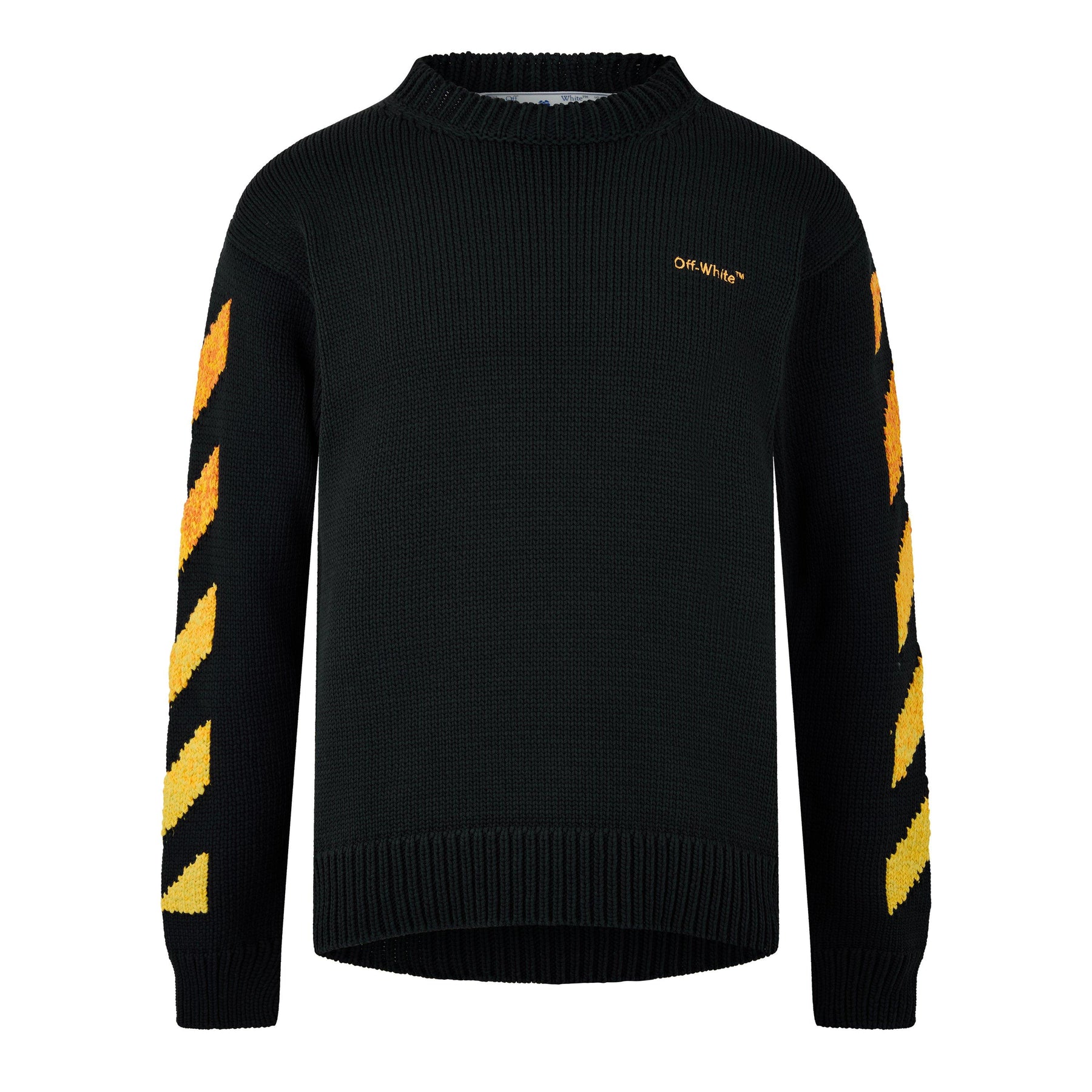 Men's Orange Gradient Arrow Design Hoodie