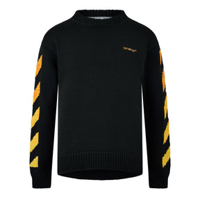 Men's Orange Gradient Arrow Design Hoodie