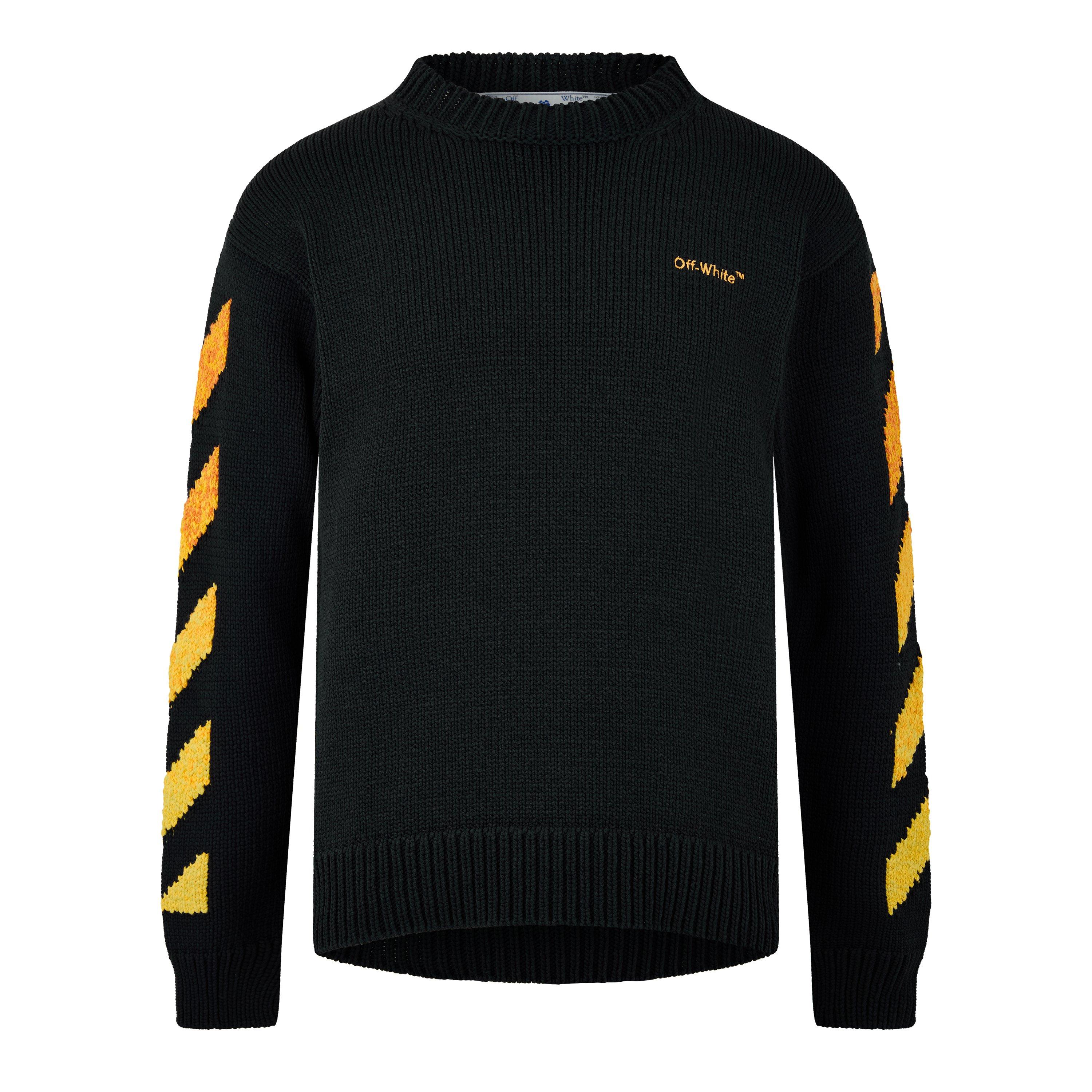 Men's Orange Gradient Arrow Design Hoodie