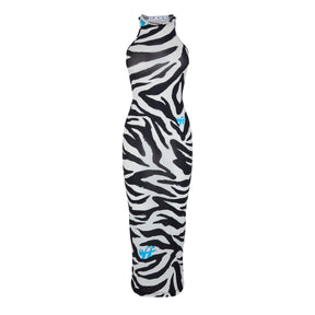 Zebra Print Maxi Dress