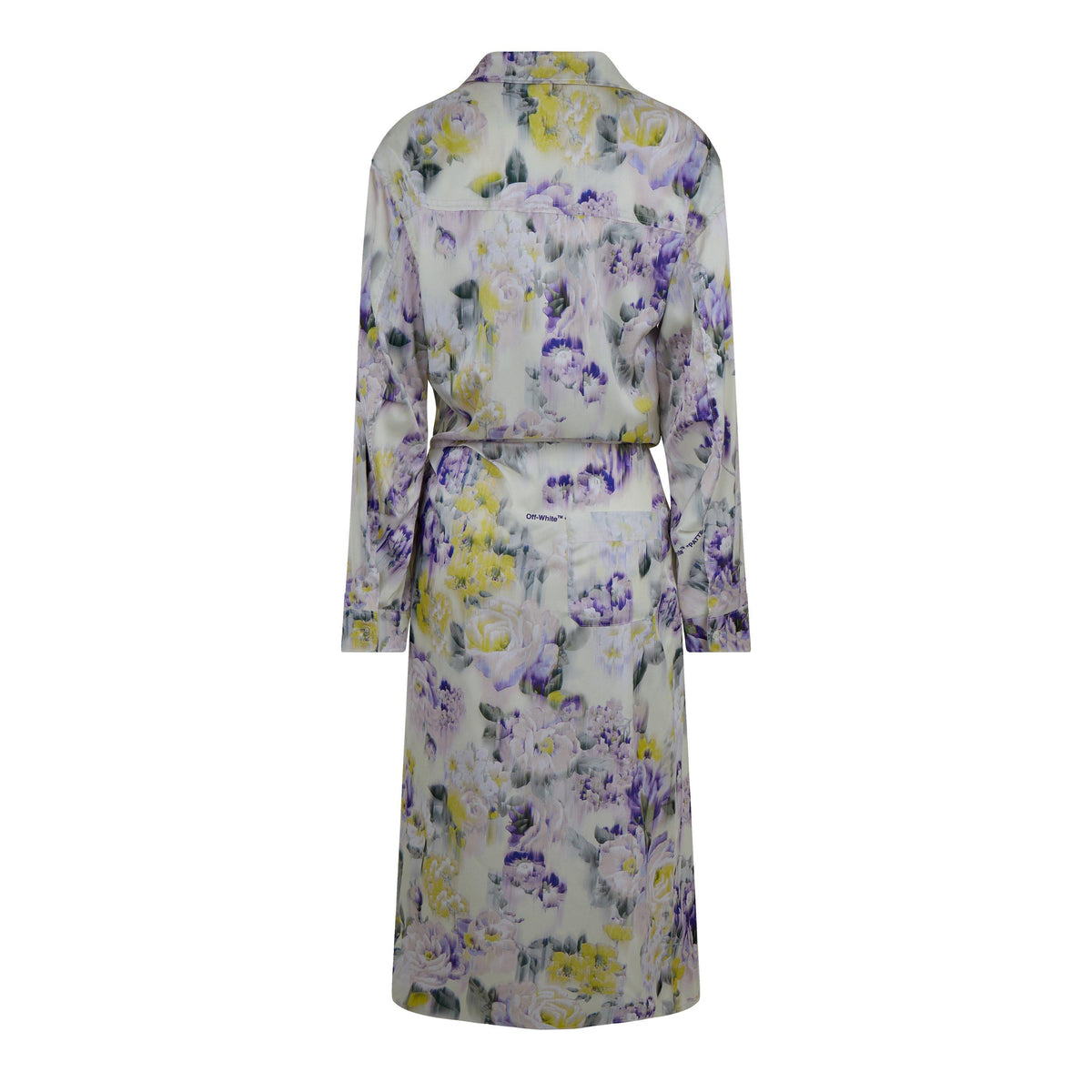 Chine Satin Twist Long Dress