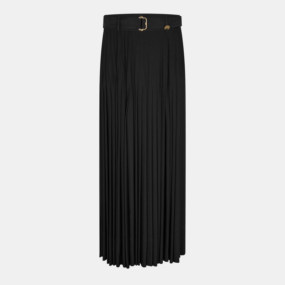 Burb Pleat Blk Skirt Ld62